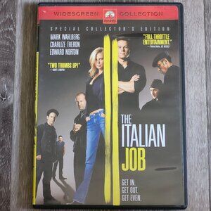 The Italian Job DVD 2003 Paramount Mark Wahlberg Charlize Theron Edward Norton